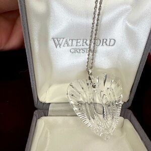 Waterford crystal genuine crystal heart necklace